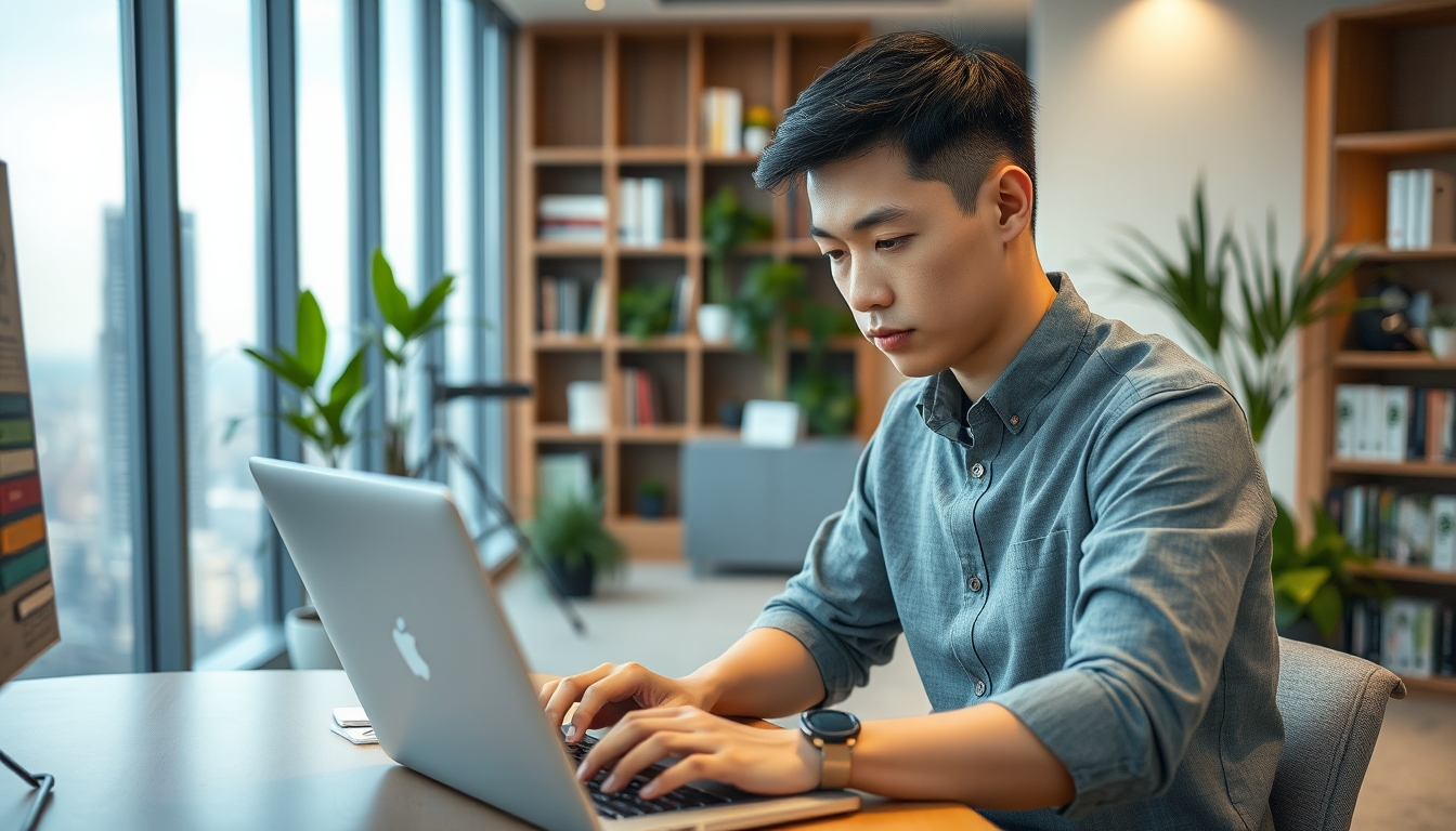 コーディング作業をするWebコーダー